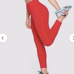 Outdoor Voices  Red Tech Sweat Core 7/8 Mid Rise Leggings Size S